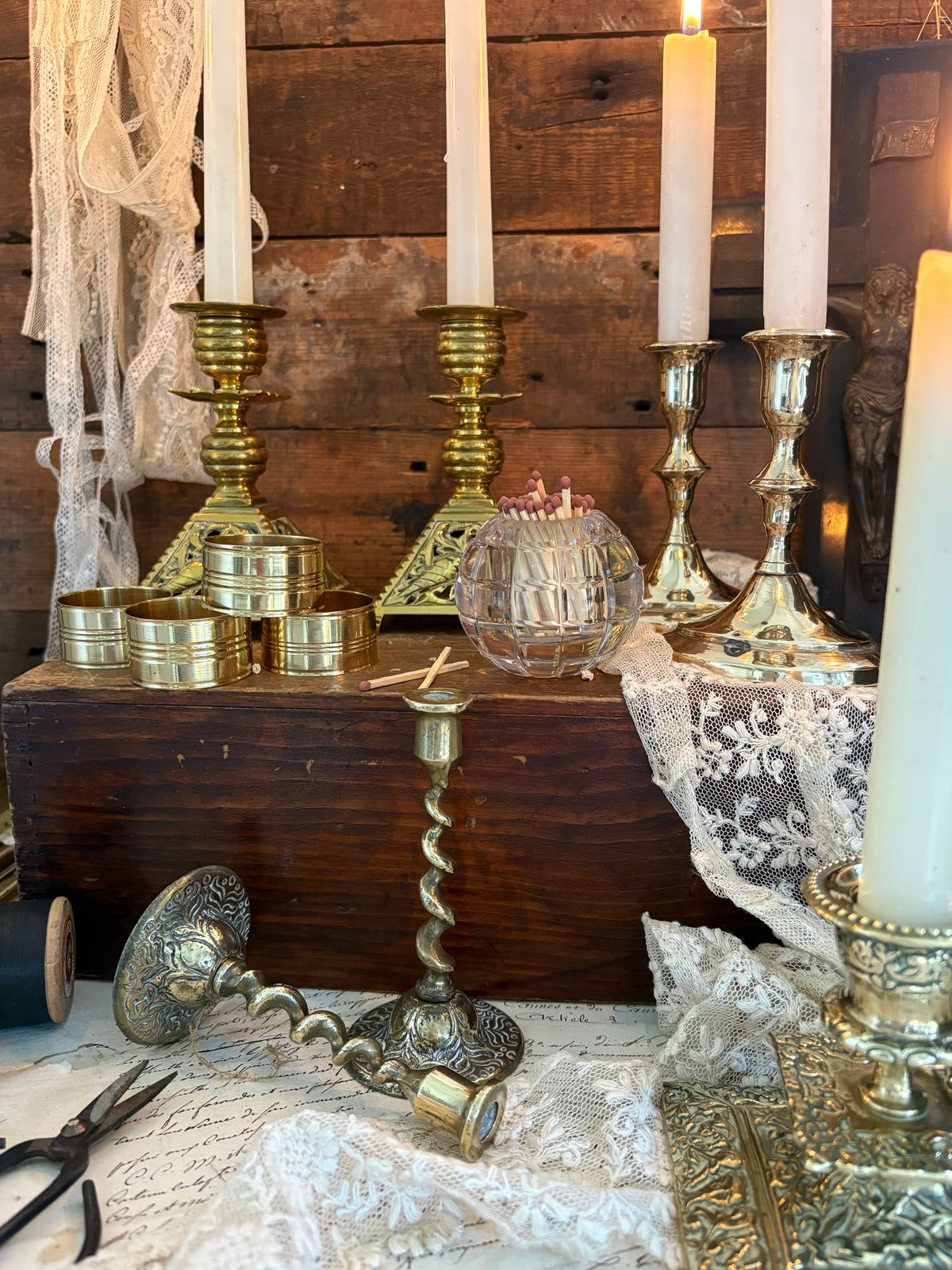Vintage Brass Candlesticks