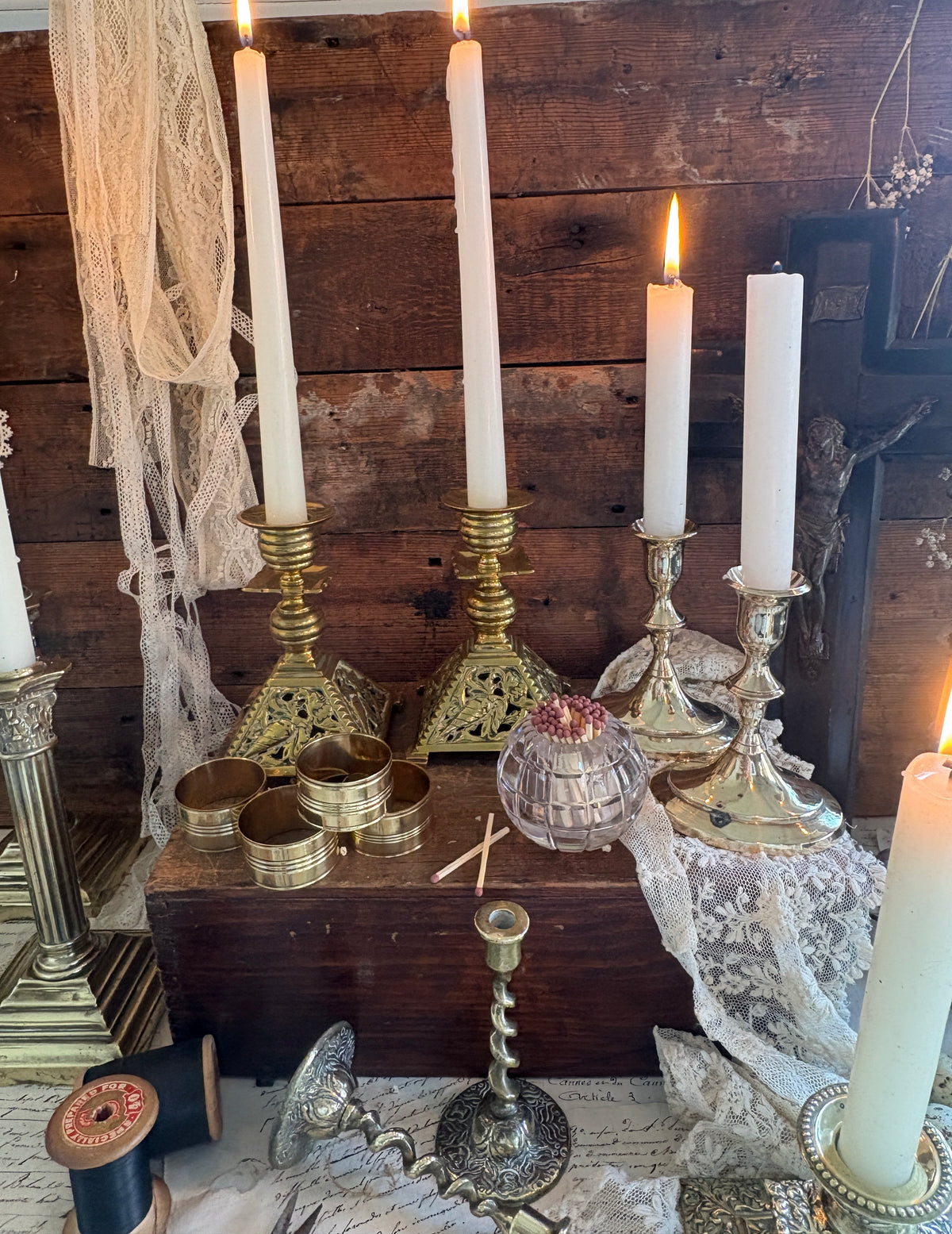 Vintage Brass Candlesticks