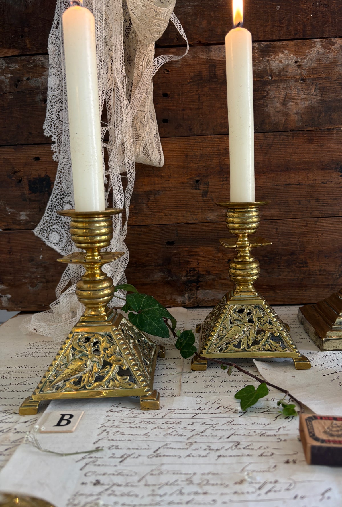 Vintage Brass Candlesticks