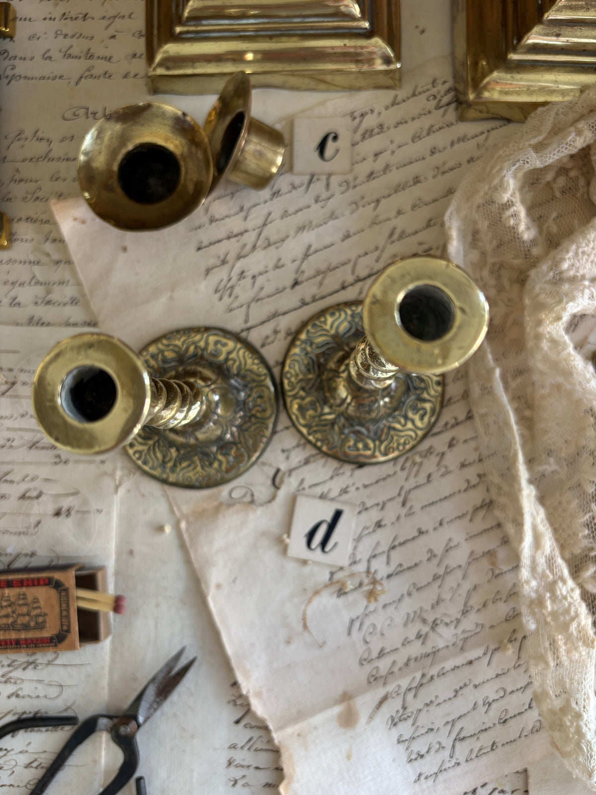 Vintage Brass Candlesticks