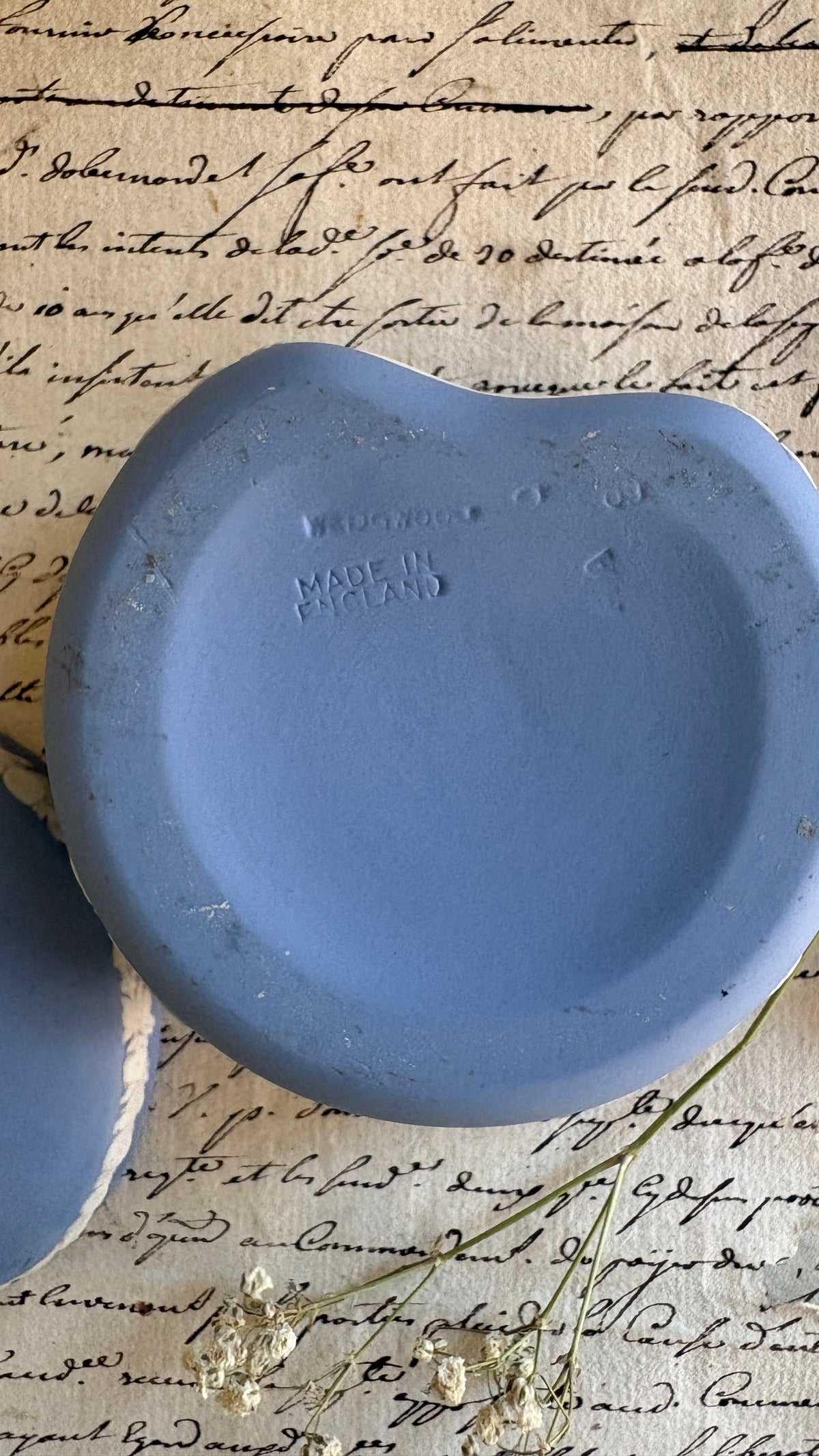 Vintage Wedgwood Trinket Pots Butter Knife