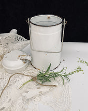 Load image into Gallery viewer, Small Vintage Enamel Milk Canister
