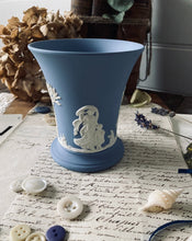 Load image into Gallery viewer, Wedgewood Sacrifice Blue Jasperware Vase
