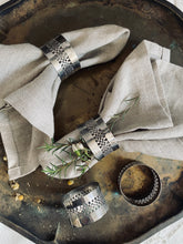 Load image into Gallery viewer, Vintage napkin rings set of four
