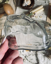 Load image into Gallery viewer, Two Vintage Glass Rabbit Jelly Mould
