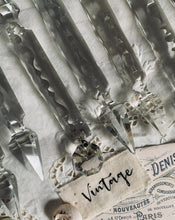 Load image into Gallery viewer, Seven Antique Cut Glass Crystal Droplets
