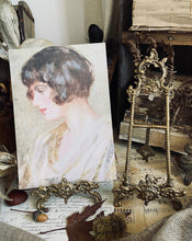 Load image into Gallery viewer, Vintage Brass Easel Stand
