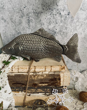 Load image into Gallery viewer, Vintage Silver Plated Fish Menu Holder
