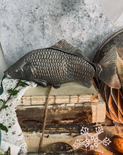 Load image into Gallery viewer, Vintage Silver Plated Fish Menu Holder
