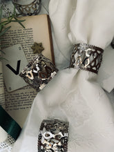 Load image into Gallery viewer, Six Silver Plated Napkin Rings
